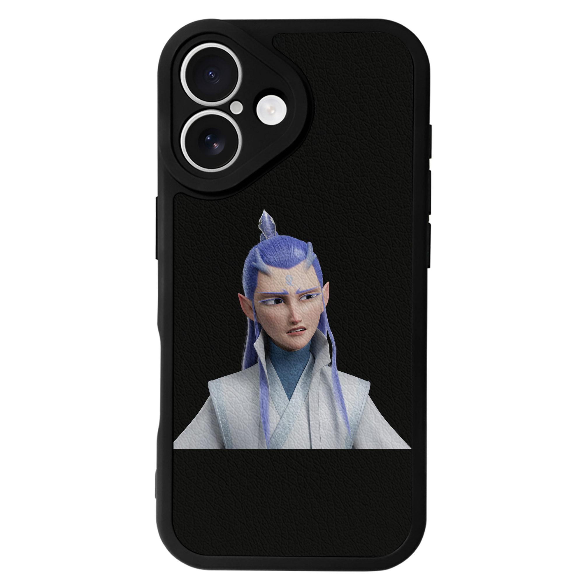 （画像用） Ne Zha 2 ナタ 魔童の大暴れ 【iPhone 16シリーズ対応】シリコンスマホケース（レザー調） 材質：シリコン